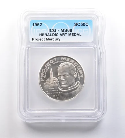 1962 So-Called Half Dollar Project Mercury MS68 ICG *7206
