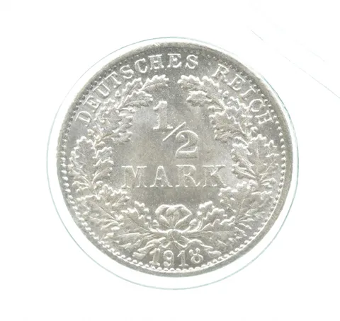 1918 F Germany Half Mark Gem Unc a0165