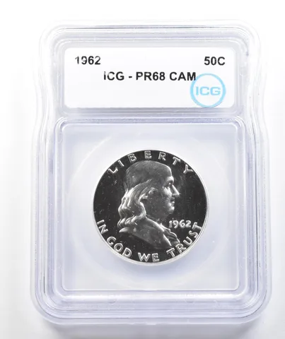 1962 Franklin Half Dollar PR68 CAM ICG *9895