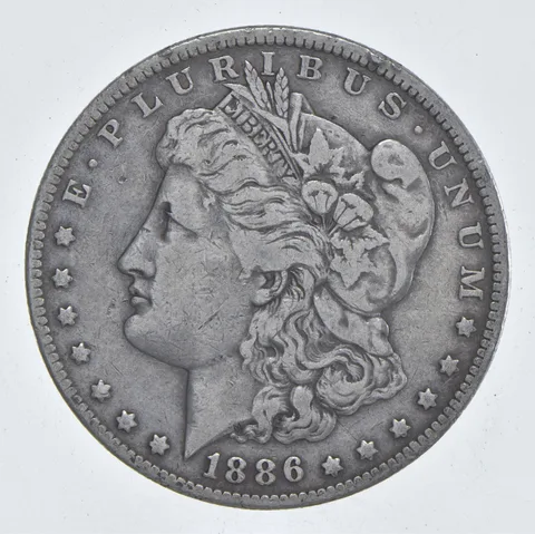 Early - 1886-O Morgan Silver Dollar - 90% US Coin *841