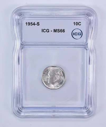 1954-S Roosevelt Dime MS66 ICG