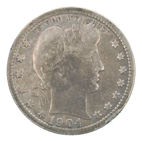 1904 Barber Quarter Beautiful Tone *5137