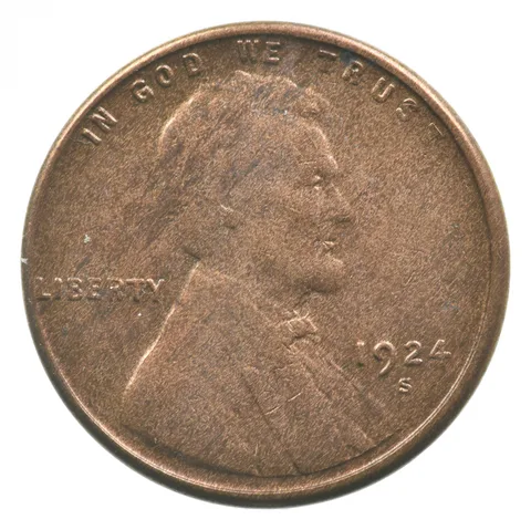 1924-S Lincoln Wheat Cent *1024