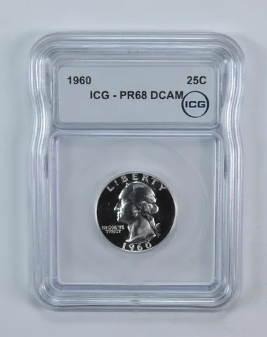 1960 Washington Quarter PR68 DCAM ICG