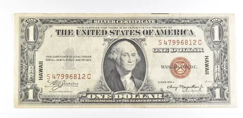 1935 A $1 Silver Certificate Hawaii Fr#2300 Nice AU Occupation WWII Note *9301