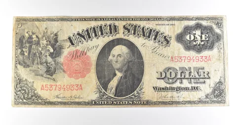 1917 $1 Legal Tender Large Note Red Seal *4540