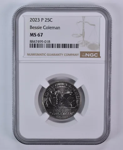 2023-P American Women Quarter Bessie Coleman MS67 NGC