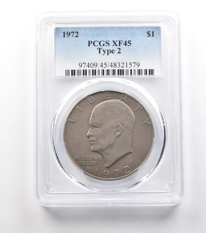 1972 Eisenhower $1 Type 2 XF45 PCGS *0976