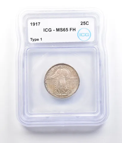 1917 Standing Liberty Quarter Type 1 MS65 FH ICG *2745