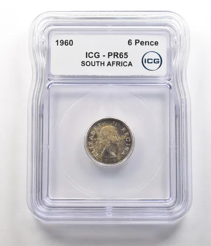 1960 South Africa 6 Pence PR65 ICG a6762