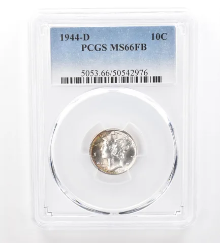 1944-D Mercury Dime MS66 FB PCGS Nice Tone *7619
