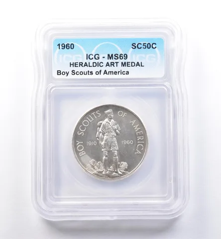 1960 So Called Half Dollar Boy Scouts Of America MS69 ICG *8485