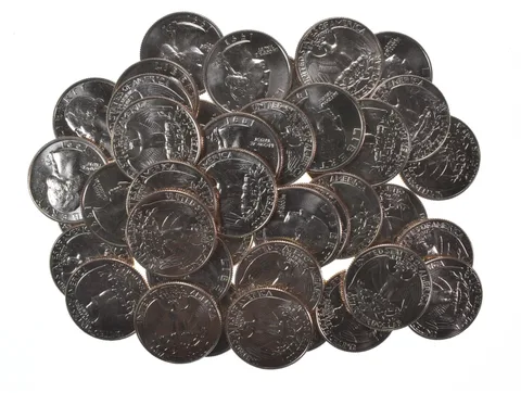 Lot (40) 1991-D Washington Quarter Clad Unc Roll