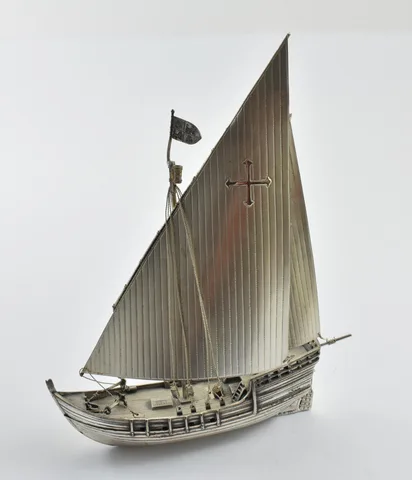 260.2 Gram Sterling Silver Nina Columbus Ship *4751