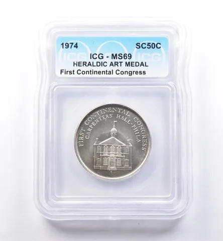 1974 So Called Half Dollar First Continental Congress MS69 ICG *8482