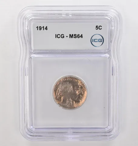 1914 Indian Head Buffalo Nickel MS64 ICG Beautiful Tone *4161