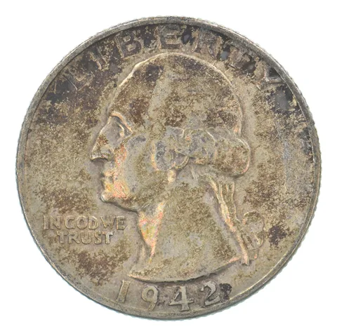 1942 Washington Quarter Beautiful Tone *9552