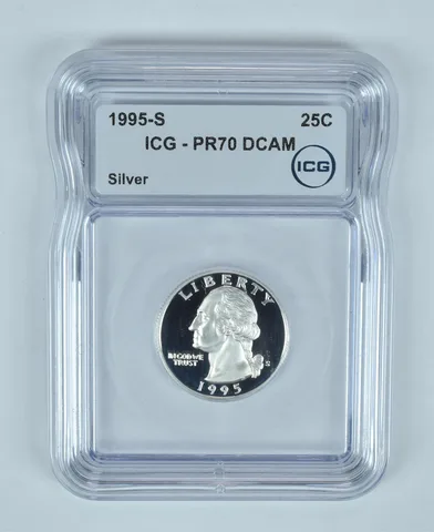 1995-S Washington Quarter Silver PR70 DCAM ICG