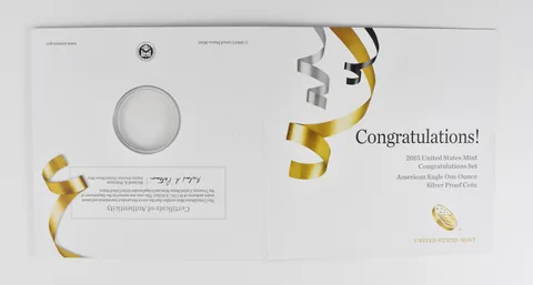 OGP 2015 American Silver Eagle Congratulations Set - NO COIN