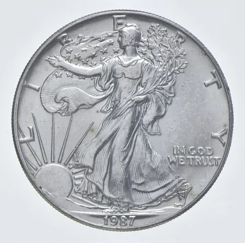 Better Date 1987 American Silver Eagle 1 Troy Oz .999 Fine Silver *470