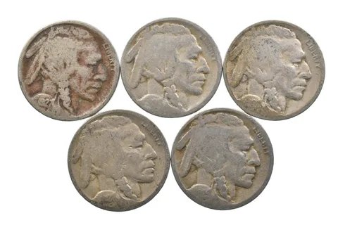 BETTER Lot 1927-D Worn Date 1928-D 1928-D 1929-D Buffalo Nickel Collection *154