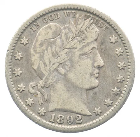 1892-O Barber Quarter *4749