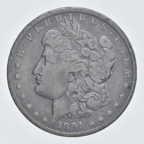 Early - 1891-O Morgan Silver Dollar - 90% US Coin *948