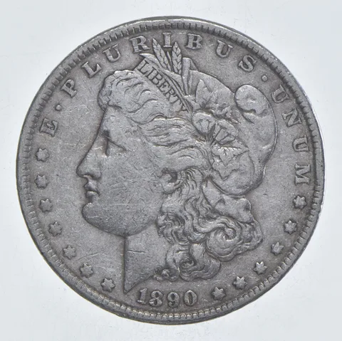 Early - 1890 Morgan Silver Dollar - 90% US Coin *164