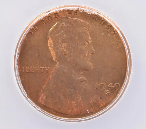 1949-S Lincoln Wheat Cent MS67 RB ICG Beautiful Tone *2574