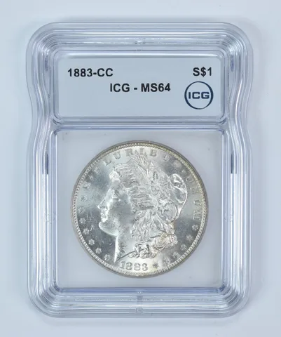 1883-CC Morgan Silver Dollar MS64 ICG