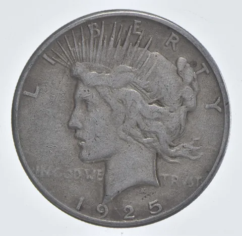 Better - 1925-S Peace Silver Dollar - 90% US Coin *723