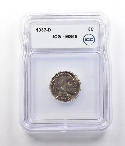 1937-D Indian Head Buffalo Nickel MS66 ICG *2622