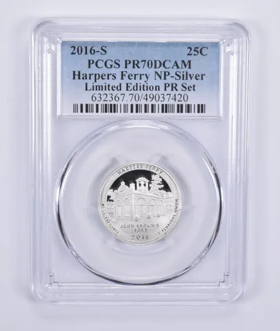2016-S Quarter Silver Harpers Ferry Limited Edition Set PR70 PCGS