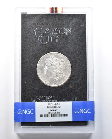 1878-CC Morgan Silver Dollar GSA Hoard MS63 NGC *9039