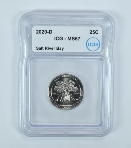 2020-D Washington Quarter ATB Salt River Bay MS67 ICG