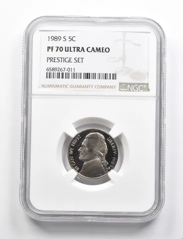 PF70 UCAM 1989-S Jefferson Nickel Prestige Set NGC RARE PEDIGREE *9780