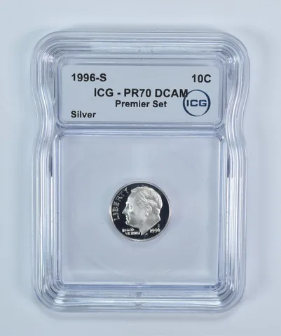 1996-S Roosevelt Dime Silver Prestige Set PR70 DCAM ICG