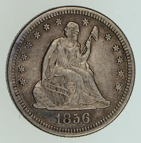 1856-O Seated Liberty Quarter - Circulated a5030
