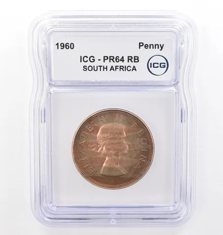 1960 South Africa Penny PR64 RB ICG Beautiful Tone *7688