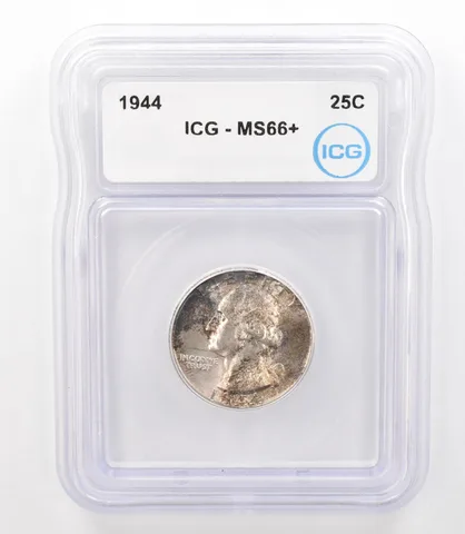 1944 Washington Quarter MS66+ ICG Beautiful Tone *3163