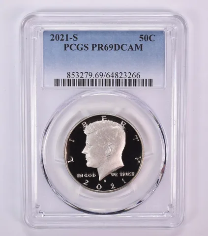 2021-S Kennedy Half Dollar PR69 DCAM PCGS Blue Label
