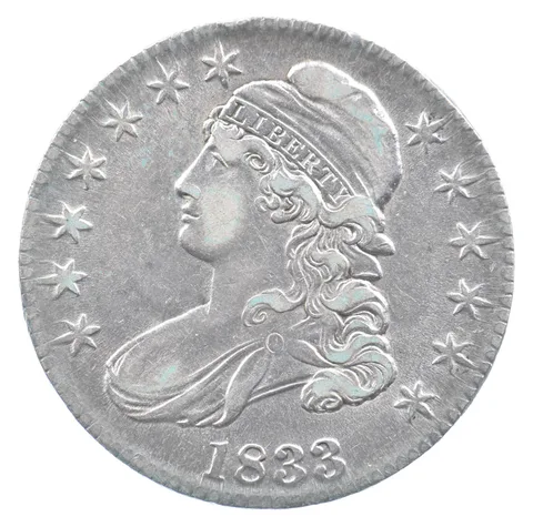 1833 Capped Bust Half Dollar Reeded Edge a2366