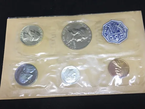 1962 Proof Set with Original Envelope & Flatpack (5 Coins)