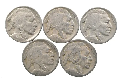 BETTER Lot 1929-S 1929-S 1928-S 1928-S 1927-D Buffalo Nickel Collection *093