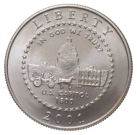 2001 Unc US Capitol Visitor Center Commemorative Half Dollar