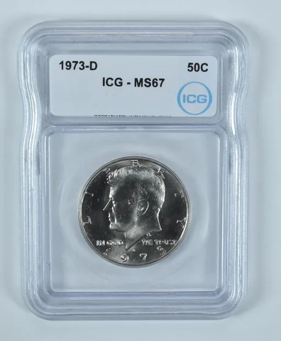 1973-D Kennedy Half Dollar MS67 ICG