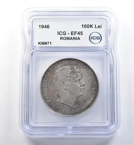 1946 Romania 100,000 Lei KM#71 EF45 ICG *2597