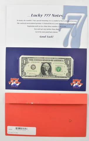 2017 $1 Chicago IL FRN Lucky 777 Bureau Of Engraving *7951