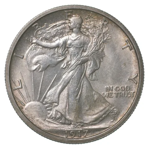 1917 Walking Liberty Half Dollar a6396