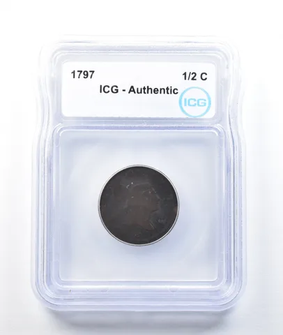 1797 Liberty Cap Half Cent Authentic ICG *8744